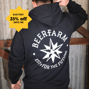 Beerfarm Black Pullover Hoodie - Unisex - Beerfarm